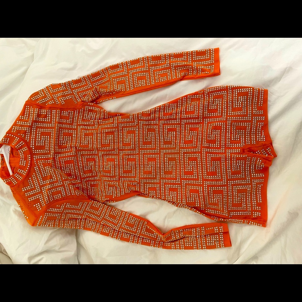 Festival/Party Glamorous Orange Jumpsuit